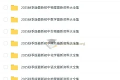 2026初中名师总结：7 – 9年级上册9科知识点全套