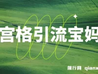 宝妈粉引流：九宫格运营教程