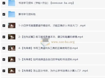 熊伟零基础书法入门课：B站精品篆书学习课程