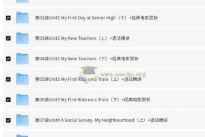 高中外研版英语必修1 – 4教材精讲与78讲考试技巧全套视频