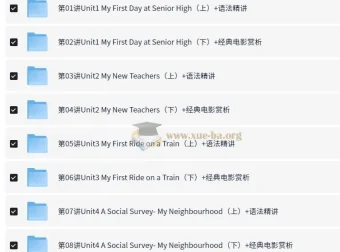 高中外研版英语必修1 – 4教材精讲与78讲考试技巧全套视频