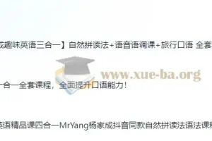 杨家成十合一英语全套课程+搞定英语精品课四合一+趣味英语三合一