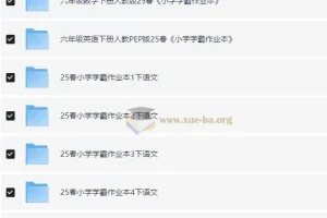 绿卡图书《小学学霸作业本·语数英 (2025春)》