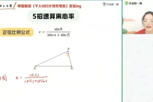 2024高三数学：谭梦云抛物线与离心率秒杀技巧课程