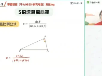 2024高三数学：谭梦云抛物线与离心率秒杀技巧课程