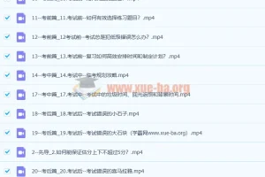 清华潘潘-高效考试攻略（完结）