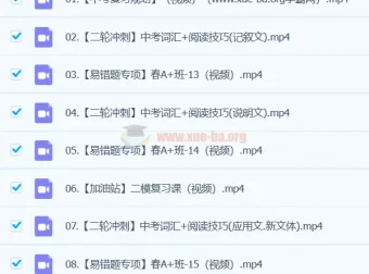 龙天宇 2024 初三中考英语 A+春季班（下）