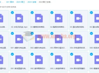 于佳卉2023高三生物高考一轮全体系规划学习卡（知识视频169节）