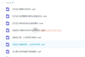 钟啸高一化学全体系规划学习卡(上1期)