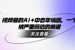 视频号：利用AI制作中老年情感视频