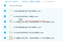 刘莹莹2022届高考历史二轮复习寒春联报春季班