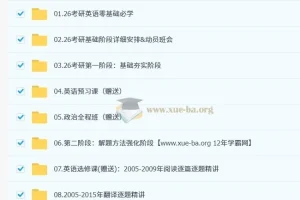 2026年颉斌斌考研英语全程班课程