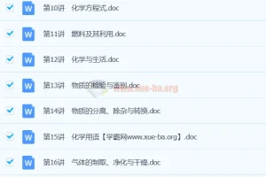 初中化学知识点word文档合集