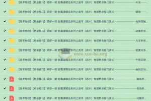 【某帮一课】胶囊课精品系列：高考高中物理秒杀技巧讲义与配套视频课程（全套）