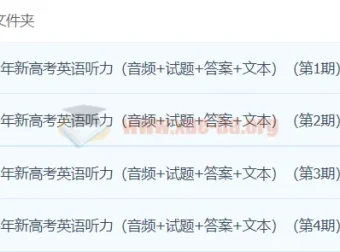 2024高考英语听力高分80套模拟训练