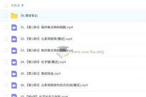 2025高中高一康冲化学全年课程