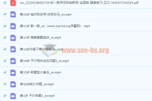 2022初一数学春季全国版S加课程（许润博）【完结】