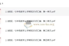学而思初中语数英重点知识汇编与思维导图