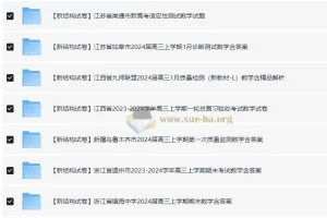2024届新结构“九省联考模式”19题数学试卷33套