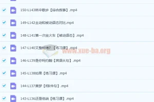新东方英语名师Frank新概念英语第一册144讲课程带讲义