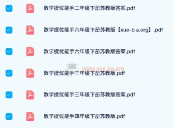 2024 春季通成学典提优能手小学数学苏教版
