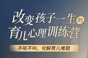 改变孩子一生的育儿心理训练视频教程