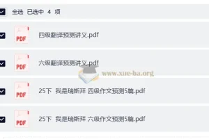 2025年12月大学英语瑞思拜作文翻译预测资料