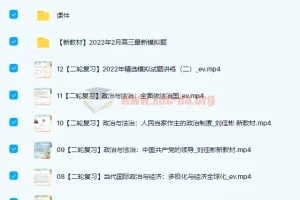 刘佳斌2022届高三高考政治新课标二轮复习春季班