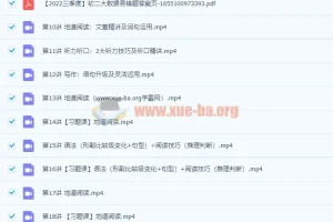 杜德红2022初中英语初二英语课程（三季度-全国版-S）【完结】