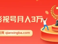 微妙哥抖音影视号月入3万课程