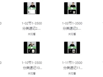刘一男3500魔卡词：1-3500词汇分类精讲速记课程