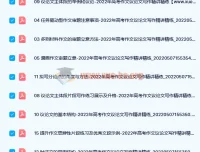高考作文议论文写作精讲精练资料