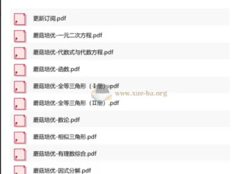 蘑菇培优初中数学小绿皮（9册）：初中数学学习资料