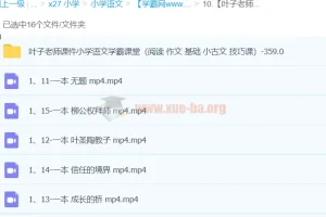 叶子老师小学语文学霸课堂