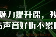 个人魅力提升课：教你说话声音好听不累嗓