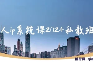 个人ip系统课2024私教班：打造高价值个人ip涨粉转化变现闭环