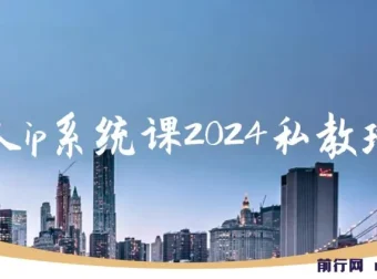 个人ip系统课2024私教班：打造高价值个人ip涨粉转化变现闭环