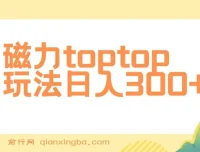 磁力toptop玩法课程：轻松上手，实现日入300+