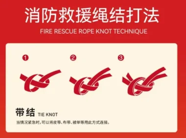消防安全救援：24种关键绳结打法教程