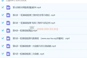 2024许润博初三中考数学全国版S寒假班（春季上）课程