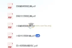 四六级保命：翻译与作文预测资料