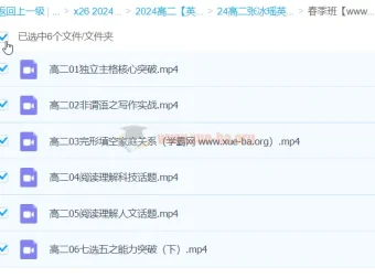 张冰瑶2024高二英语春季班