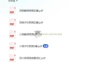 四六级保命：翻译与作文预测资料