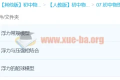 【袁媛】Circle的物理世界：3课时吃透浮力模型初中物理课程
