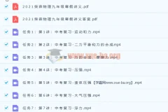 柴森2021年九年级物理寒假班（初三中考物理）8讲带讲义完结