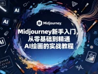 Midjourney新手入门：从零基础到精通的AI绘画实战教程