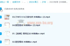2023高考物理林婉晴a+全年班：一轮复习暑假班与秋季班（更新6讲）