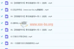 2024初三中考数学寒假班（春上） – 王杭州