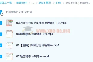 2023高考物理林婉晴a+全年班：一轮复习暑假班与秋季班（更新6讲）