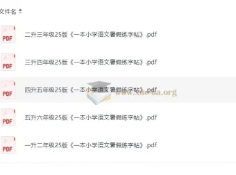 《一本小学语文暑假练字帖（25版）》